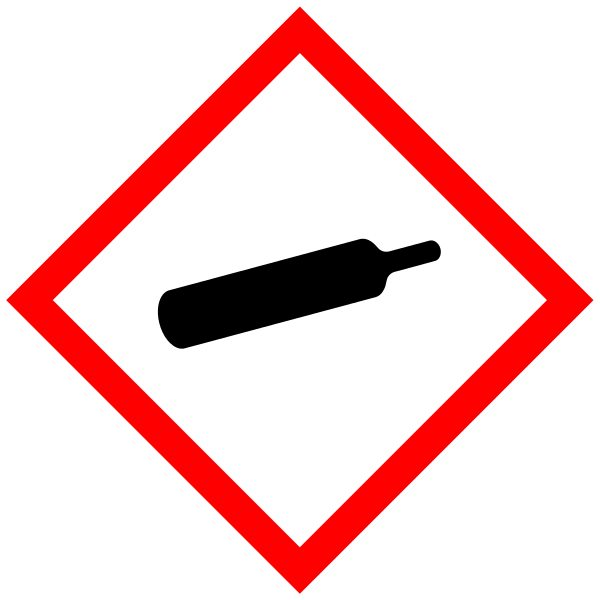 GHS pictogram GHS04, Gas Cylinder