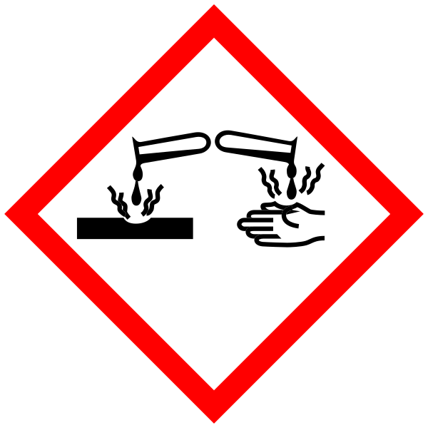 GHS pictogram GHS05, Corrosion
